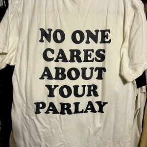 White at TShirt, Chicks podcast from Barstool sports